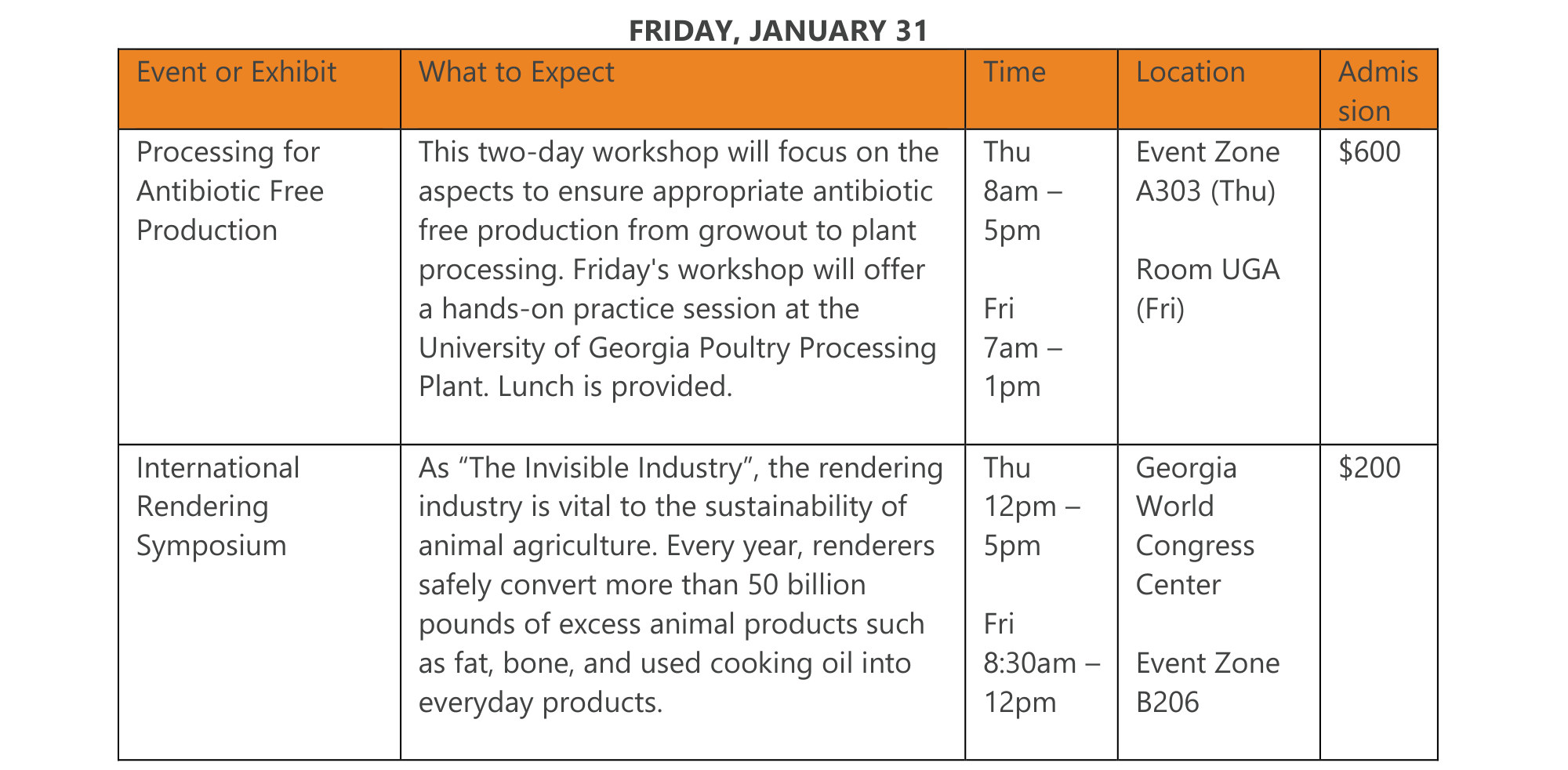 IPPE Events Calendar - Friday